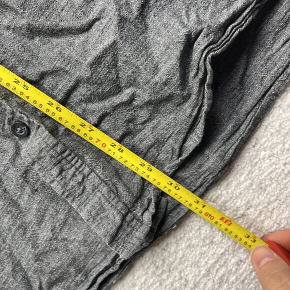 Hurley Shirt Mens Grey Summer Button Down Short Sleeve Collared Size XL Beach - Picture 8 of 14
